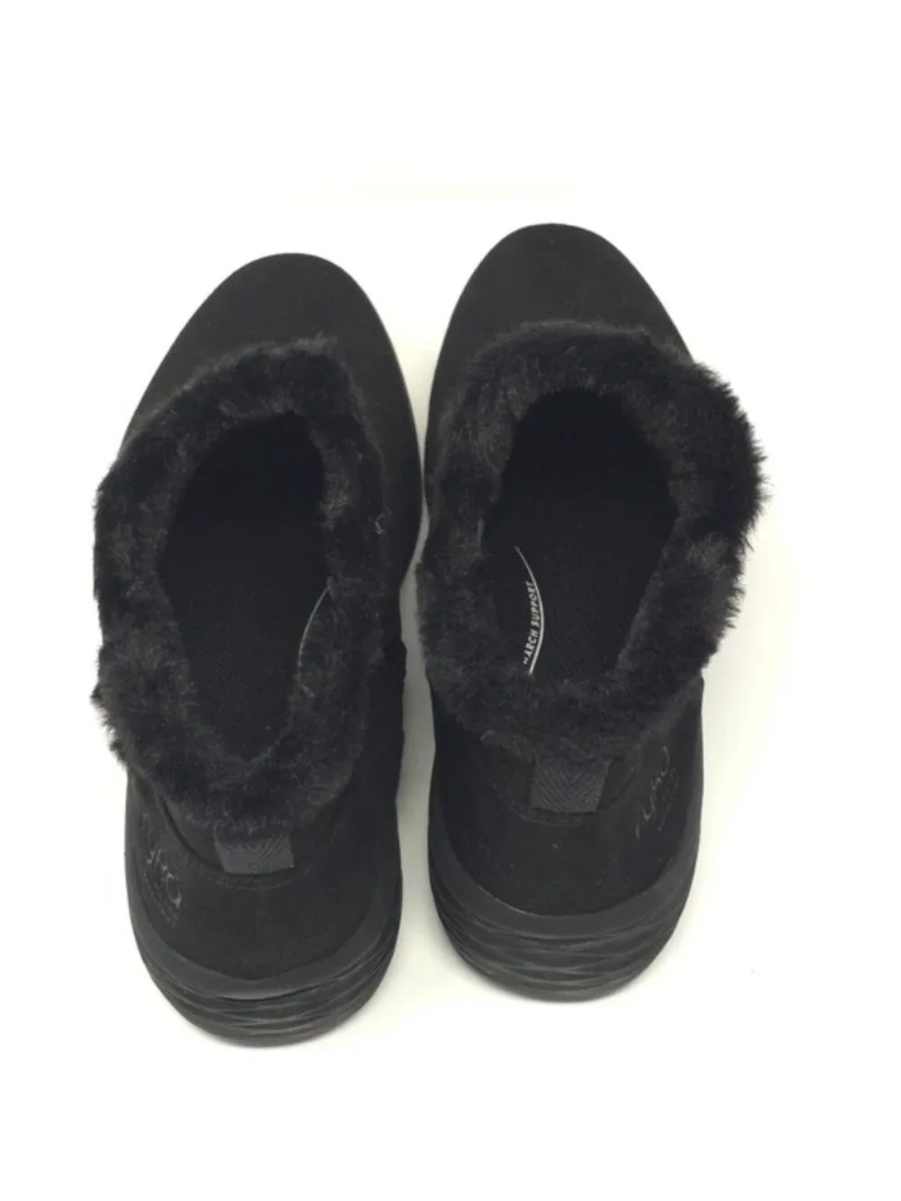 Ryka Nimbus Black Water Repellent Faux Fur Booties Size 9.5M